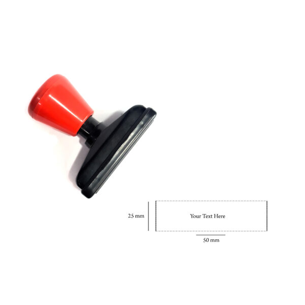 SELF INK RUBBER STAMP 25 X 50 MM